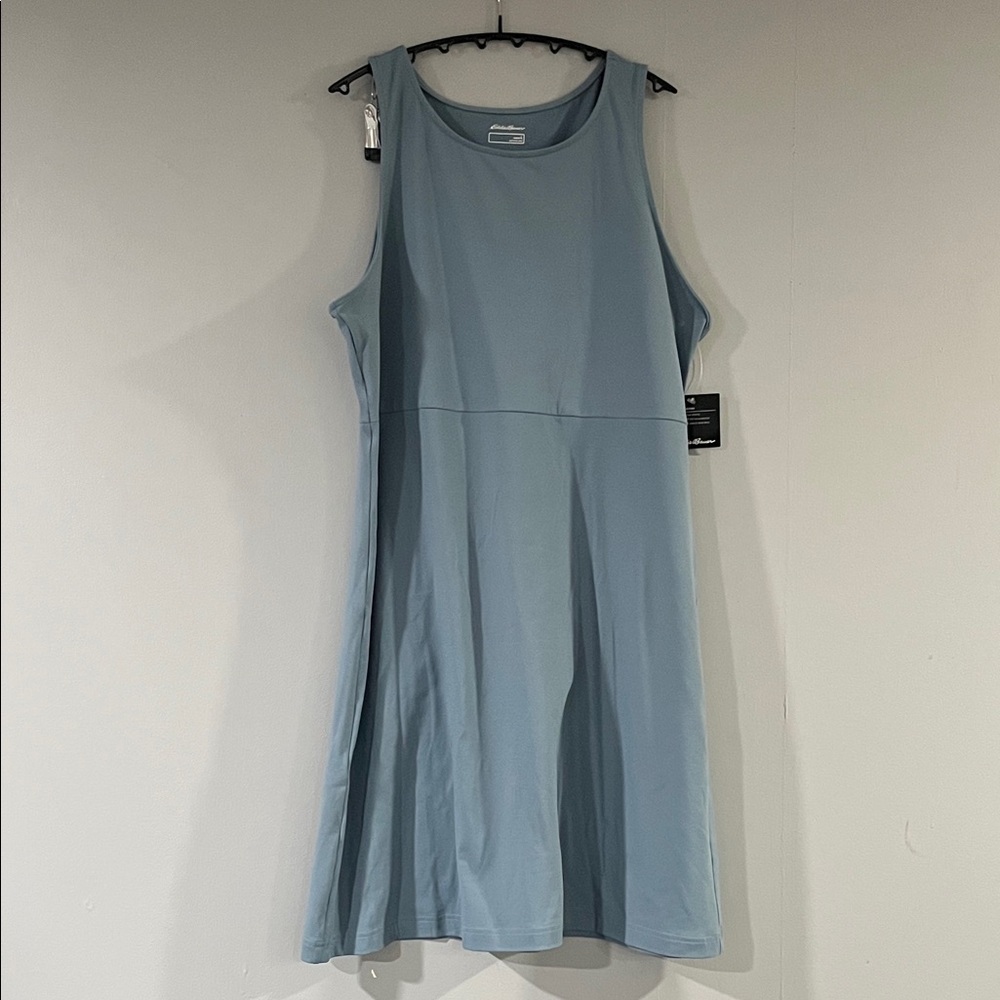 Eddie Bauer Light Blue Sleeveless Mini Dress Size Large